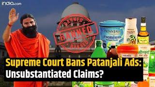 Supreme Court ON Patanjali: Why did the Supreme Court ban Patanjali from advertising its products?