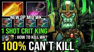 WTF 7.37C MID WK 100% Unkillable 1 Shot Mortal Strike with Khanda + Radiance Crit King Dota 2