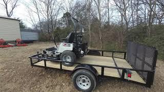 Dixie Chopper Silver Eagle 2550KW Zero Turn Mower 5' x 10' Utility Trailer Package