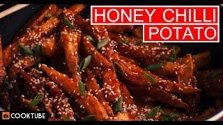 Honey Chilli Potato Recipe | Chinese Appetizer | Restaurant Style Honey Chilli Potato