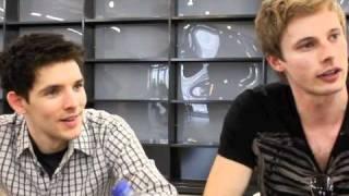 Geek Syndicate at the BFI Merlin Series 3 Screening - Colin Morgan & Bradley James interview