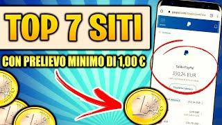 Top 7 Siti Di Guadagno Online Con Prelievo Minimo Di 1€