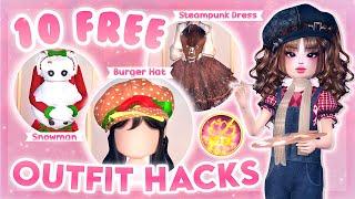 10 FREE OUTFIT HACKS in DRESS TO IMPRESS!! *NO VIP NEEDED*