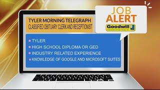 JOB ALERT: Tyler Morning Telegraph in Tyler needs a Classified Obituary Clerk and Front Desk Recepti