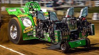 Tractor Pulling 2024 MONSTER Multi-Engine Tractors Jerseyville, IL | PPL THROTTLE DOWN Showdown!