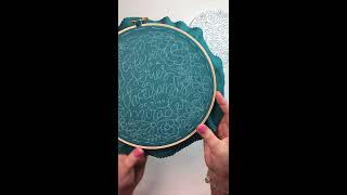 Lolli and Grace - Transferring Hand Embroidery Patterns to Dark Fabric (Alternate Method)