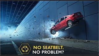 Can You Survive a 100 km/h Crash Without a Seat-belt | Physics Problem