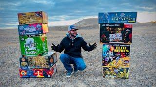 TESTING HUGE FIREWORK BOXES FROM AROUND THE INTERNET (Finales, 2min+, Assortments)