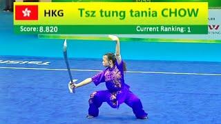 Tsz Tung Tania Chow  8.82 score Daoshu (Group C Girls) 8th World Junior Wushu Championship