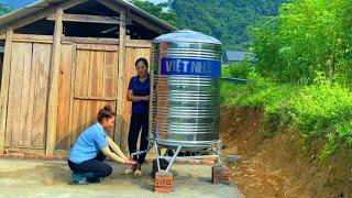 Building a new life after a historic storm : Complete installation of clean water tank