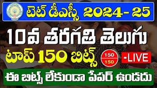 AP TET DSC 2024 10th Class Telugu Important Bits