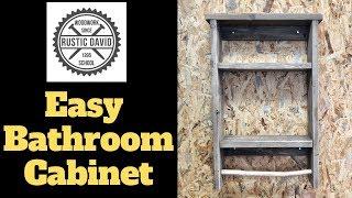 Easy DIY Bathroom Wall Cabinet
