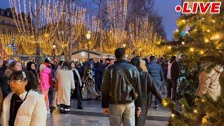 [Paris Live]  Merry Christmas Eve in Chmps-Élysées walk Live Streaming 24/Decmber/2024