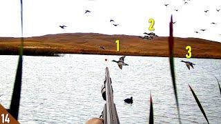 Wigeon TRIPLE and Duck Limit with a 28 Gauge! | Solo KAYAK Duck Hunt