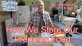 How We Store Our Prepping Food  --  Prepping Food Storage Ideas On A Budget