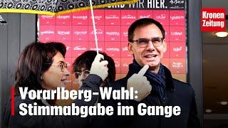 Vorarlberg-Wahl: Stimmabgabe im Gange | krone.tv NEWS