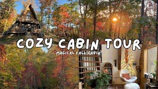 Cozy Cabin Tour 🪵 Slow Living, Simple Life, Cozy Cabin Stay, Countryside, Cozy Autumn Vlog