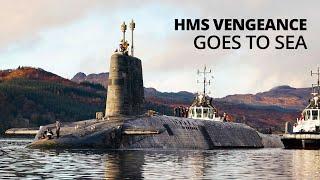 HMS Vengeance goes to sea