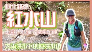 紅水山️大雨而洪水下的真洪水山️｜[香港行山郊遊路線] 4k拍攝｜梅窩至愉景灣短線｜大嶼山北面山峰｜東灣頭 黃龍嶺 愉景灣橫山徑｜大嶼山北行山路線［繁體中文字幕廣東話］