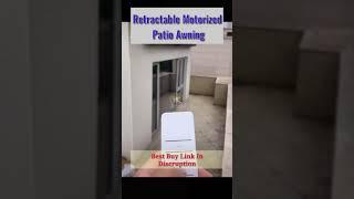 Retractable Motorized Patio Awning | Window Door Sunshade | Hk Shop | #shorts