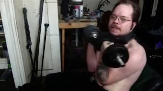 SEXY GOTH BAD BOY WORKIN' OUT!!1