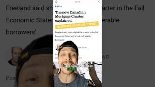 Canadian Mortgage Changes. #Canadianmortgages #canadianmortgagecharter #canadianhousingcrisis