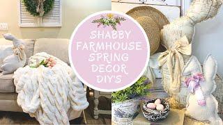 4 SHABBY CHIC FARMHOUSE SPRING DECOR DIY'S!