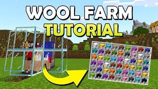 Easy 1.21 AFK Wool Farm Tutorial in Minecraft Bedrock (MCPE/Xbox/PS4/Nintendo Switch/PC)