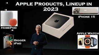 Apple iPad, Car, iPhone15, Products and Launches in 2023 | Upcoming Apple Products, Lineup