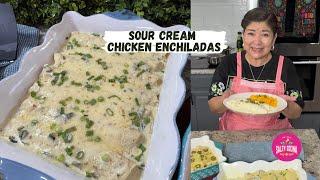 Sour Cream Chicken Enchiladas