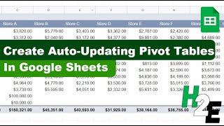 Automatically Updating Pivot Tables in Google Sheets