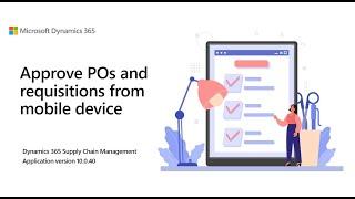 Approve Purchase orders and requisitions workflows from Dynamics 365 Approvals Management