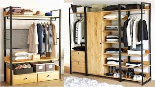 Wood & Metal Wardrobe Design | Metal Closet design | Furniture Design