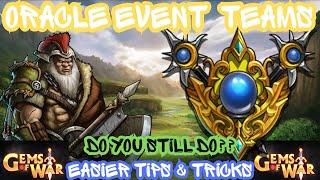 Gems of War ORACLE CLASS EVENT Teams HIGH & LOW | Tricks n Tips for this event