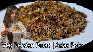 How to make Veg Persian Rice | Adas Polo