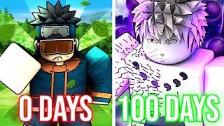 I Spent 100 Days as Obito Uchiha in Shinobi Life 2 - Roblox