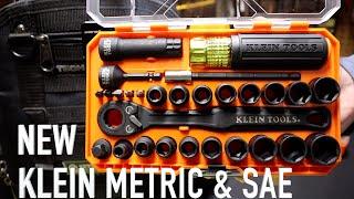 NEW Klein Tools KNECT Essential Pass Through Impact Socket Set Metric and SAE - 65400KNECT