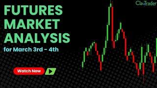 /NQ, /ES, /YM, /CL, /GC Futures Technical Chart Analysis for March 3-4, 2025