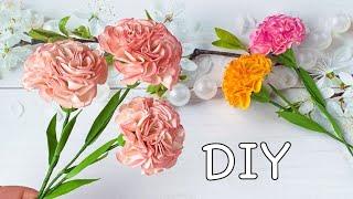 Гвоздика из фоамирана на скорую руку Быстрый способ Цветы из фоамирана / DIY Flowers Foam Paper