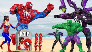 Recuse SPIDERMAN Family Vs Evolution VENOM, JOKER: Who Is The King Of Super Heroes ? | FUNNY