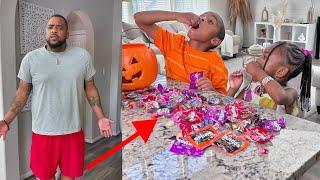 SIBLINGS ATE TOO MUCH CANDY, THEY INSTANTLY REGRETTED IT.