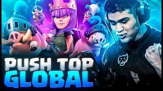 RUMO AO TOP 1 GLOBAL COM A RAINHA MAIS CAPUDA DO CLASH (TOP 1,2 e 3 BR?) - CLASH ROYALE AO VIVO