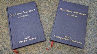 Bibel - Neues Testament 2 Bände - Textgrösse XXL - Großdruck