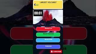 Largest volcano in the world? #virtualpubquiz  #sciencequiz #triviachallenge #quizblitz #shorts