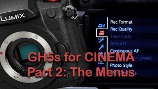 Panasonic Lumix GH5s Miniseries: Pt. 2 - Menu Settings for Shooting a Movie