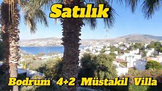 Acil Satılık  Bodrum'da Satılık 4+2 Müstakil Villa 🟧 Havuzlu Deniz Manzaralı Satılık #bodrum #didim