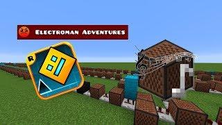 Minecraft: Geometry Dash - Electroman Adventures with Note Blocks