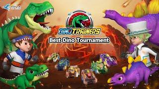  Dino Trainers Best Dino Tournament  Dinosaurs Battle | Jurassic World | Kids Cartoon | T rex