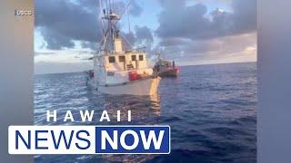Coast Guard rescues 5 mariners from sinking vessel off Molokai
