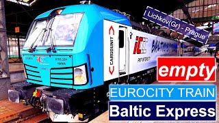 Empty Baltic Express Eurocity Train Gdynia-Prague in First Class - part 2: Lichkov(Gr) - Praha hl.n.